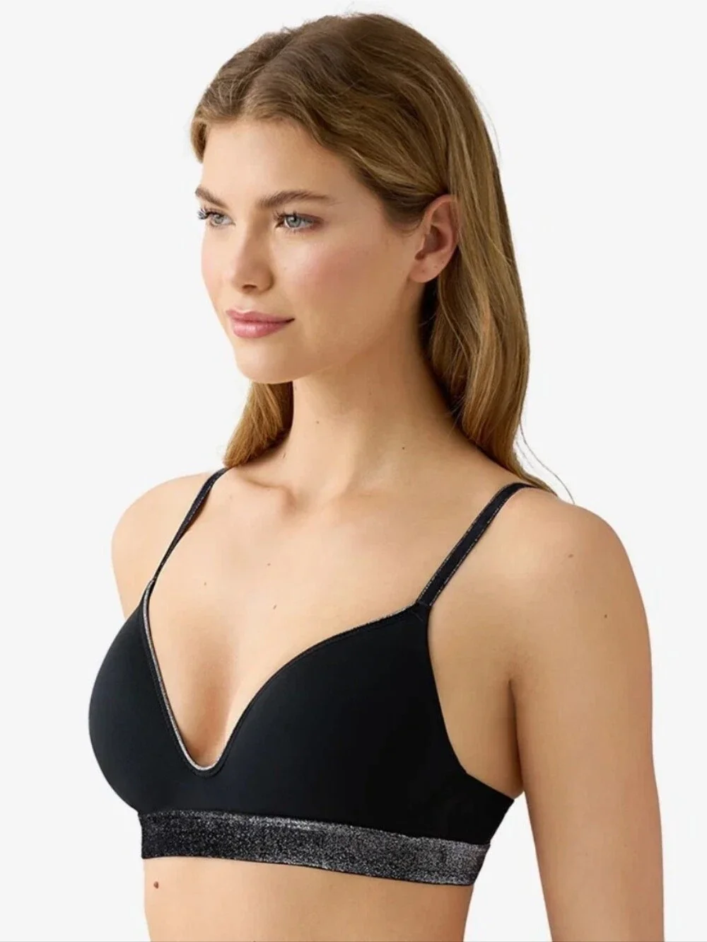 b.tempte'd Room Service Wire Free T-Shirt Lightly Padded Black Glitter Band 30D